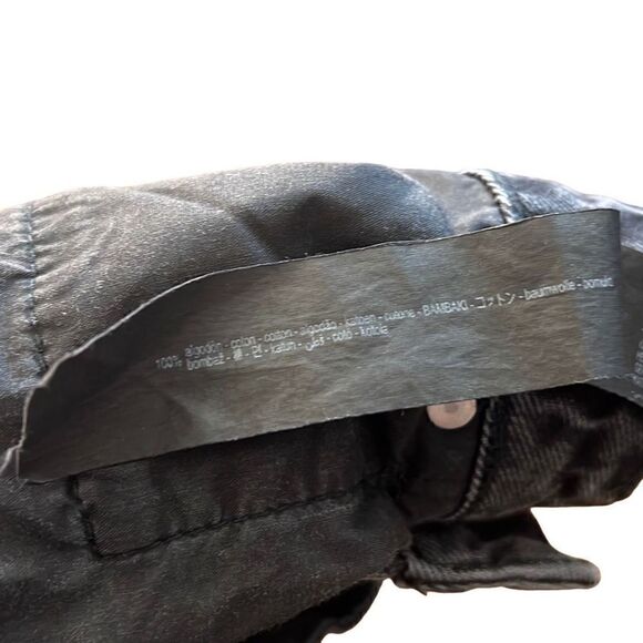 Zara Raw Hem Tie Dye Straight Leg Jeans - Picture 7 of 10